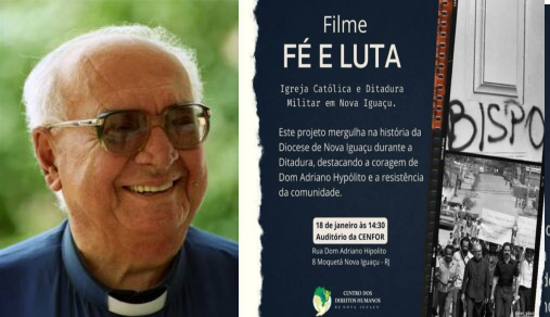Dom Adriano é protagonista do documentário “Fé e Luta”