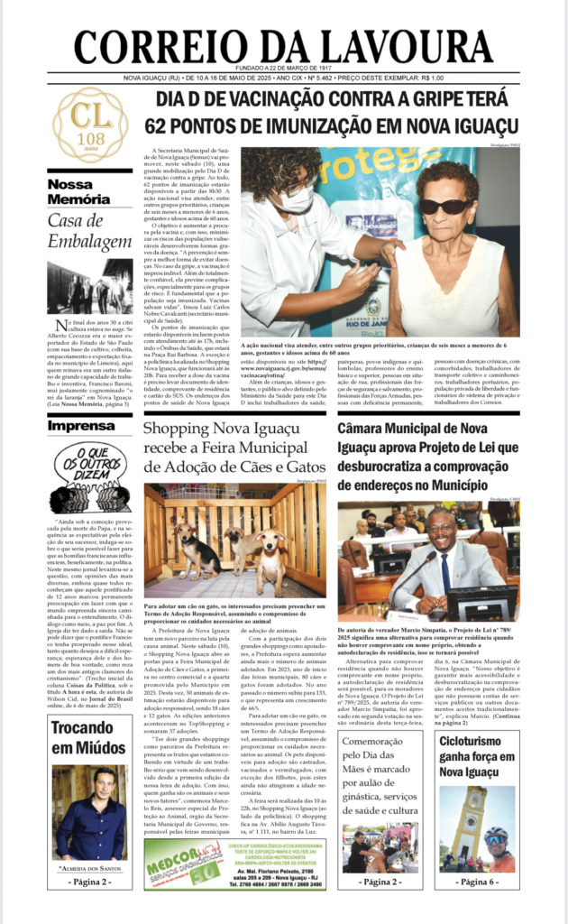Correio da Lavoura 10-05-2025