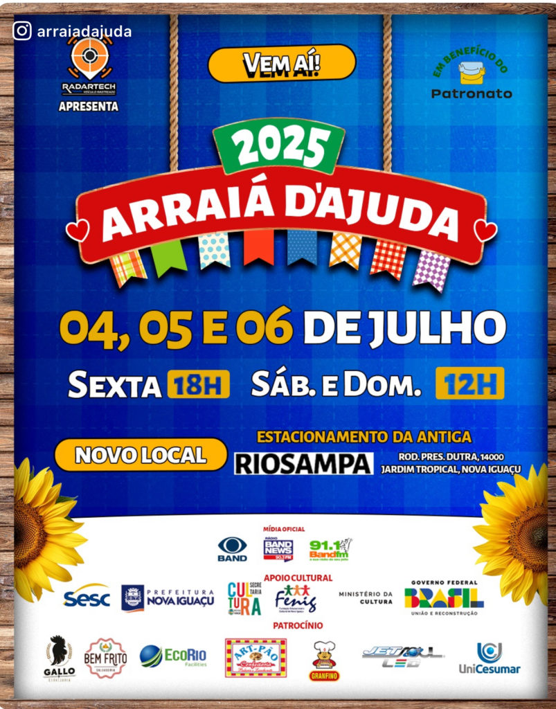 Arraiá d’Ajuda 2025 Riosampa Patronato